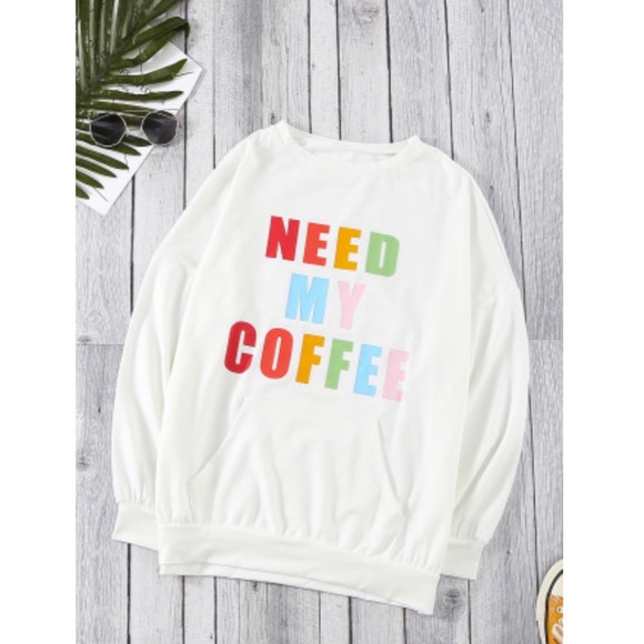 NEED MY COFFEE โ๏ธ ๐HPx3โ๏ธ 1 LEFT Small Pullover - Picture 4 of 8